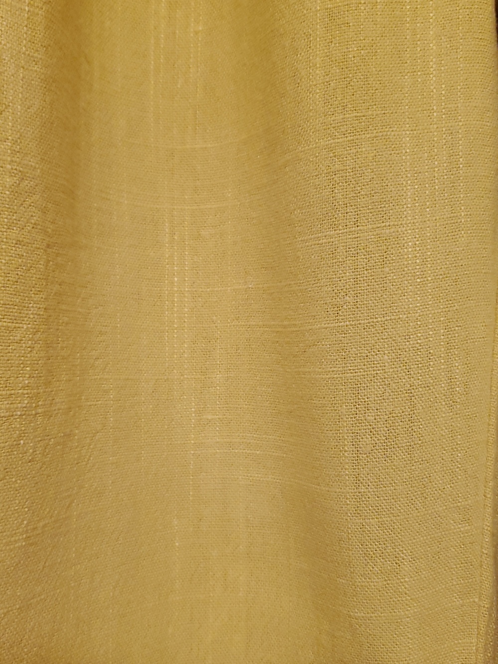Cider Wide Leg Pants Side Ruching Size Large Yellow NWT - Picture 5 of 9